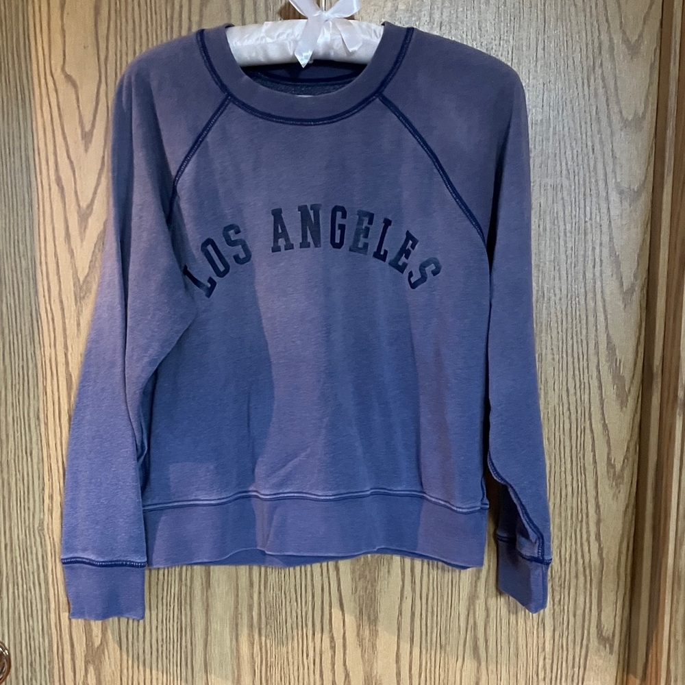 American Eagle Outfitters Purple Los Angeles Crewneck Sweatshirt